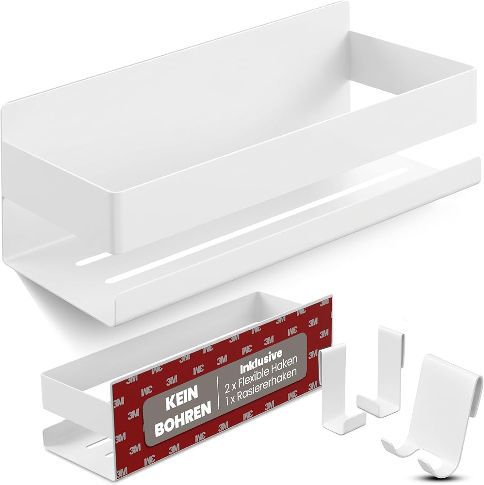 Liebesheim Shower Shelf, No Drilling